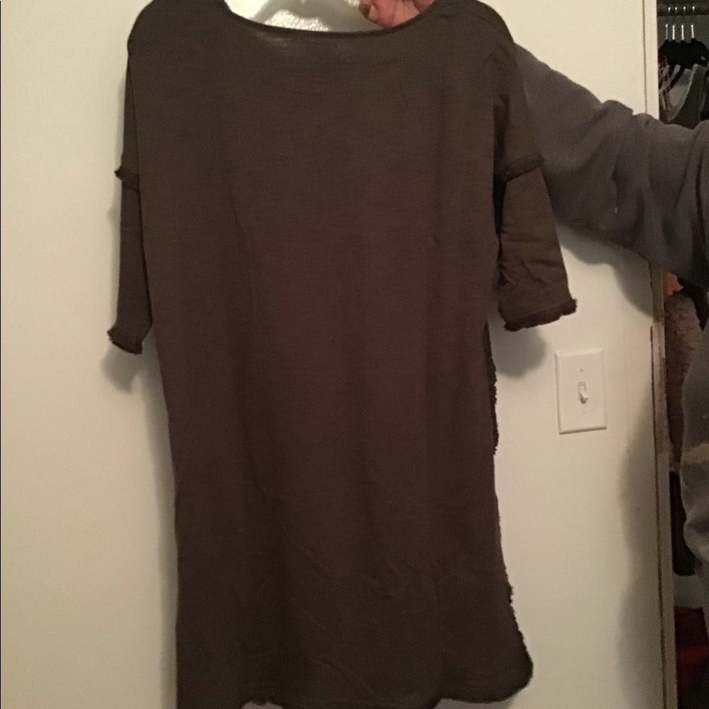 Boho olive tunic - Picture 2 of 2